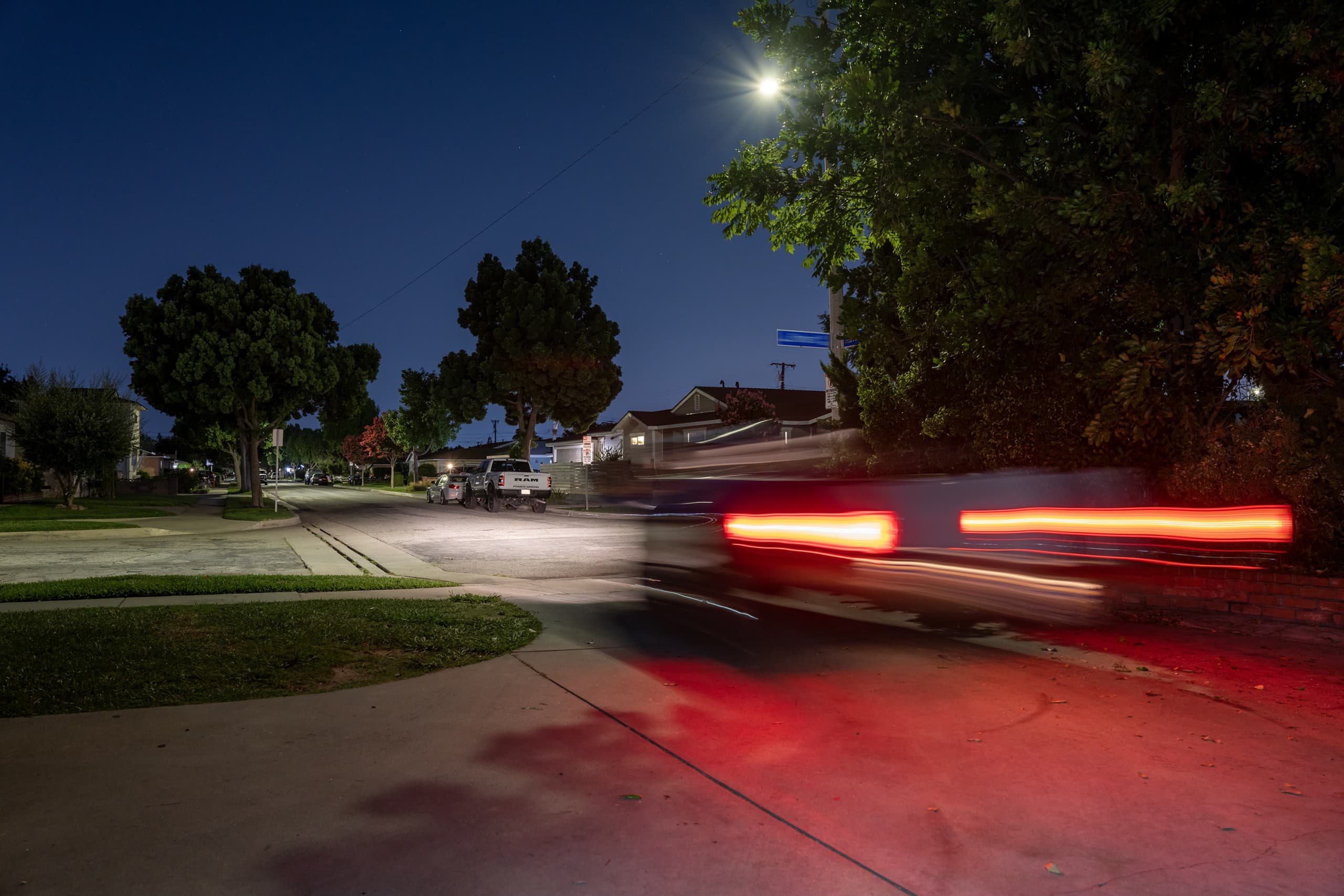 Suburban Nightscapes #7 (Car blur)